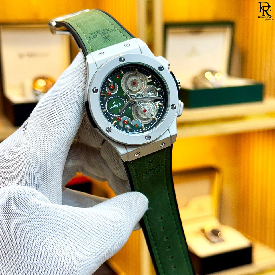 Hublot Watch – Hublot Big Bang Leather Strap Watch
