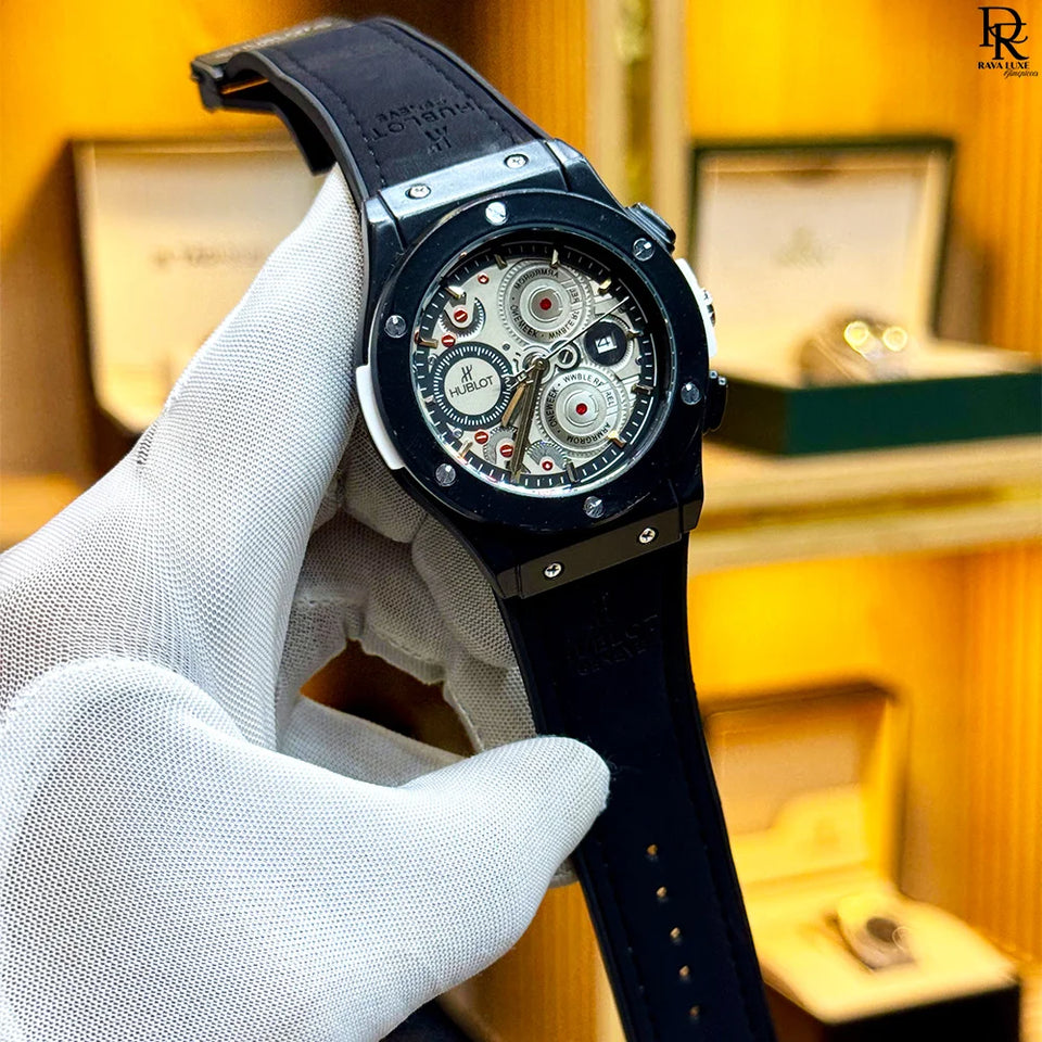 Hublot Watch – Hublot Big Bang Leather Strap Watch